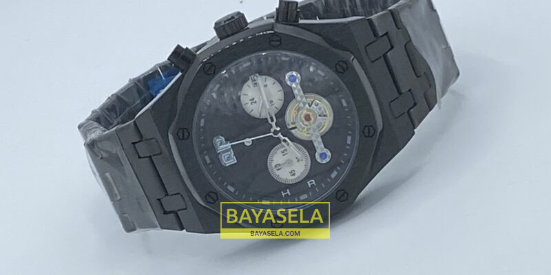 Black Chronograph Bracelet Strap Men’s Wrist Watch