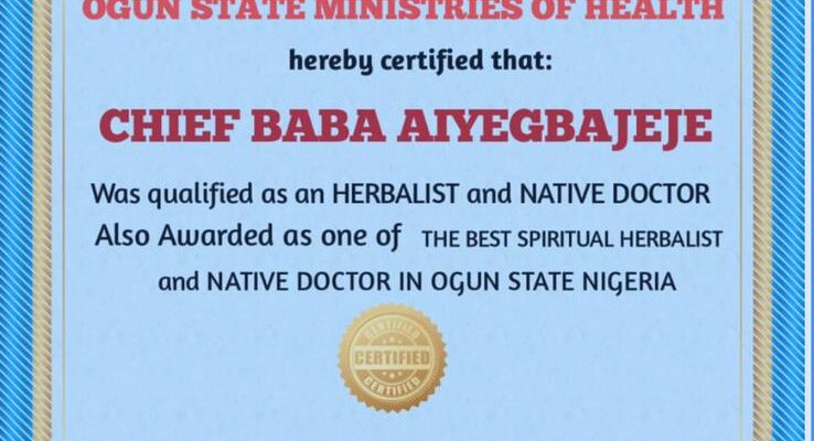 The best powerful spiritual herbalist man in Niger